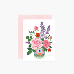 Rose & Lavender Thank You Card - Proper