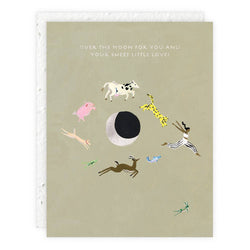 Over The Moon - Baby Card - Proper