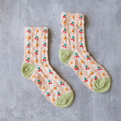 Cherry Floral Socks - Proper
