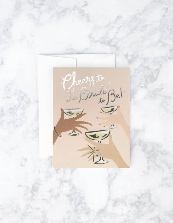 Cheers to the Bride Card - Proper