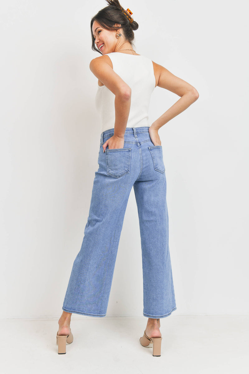 High Rise Wide Leg Jeans - Proper