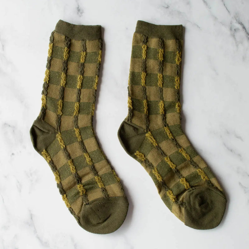 Twist Checker Socks - Proper