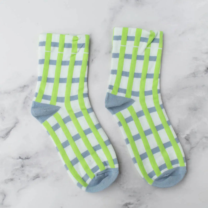 Lime + Sky Socks - Proper