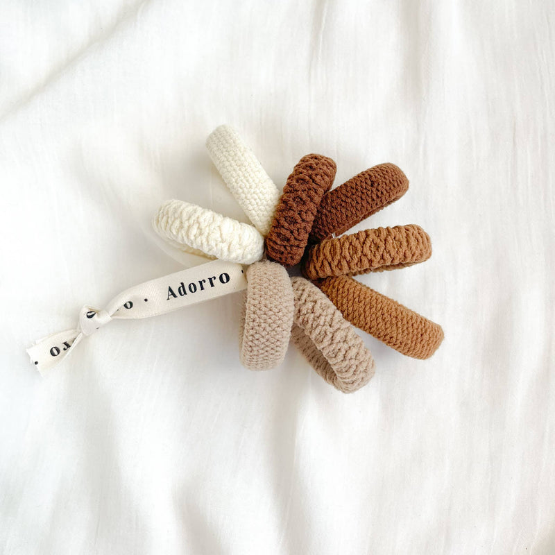 Neutral Textured Seamless Hair Tie (Set of 8) - Proper