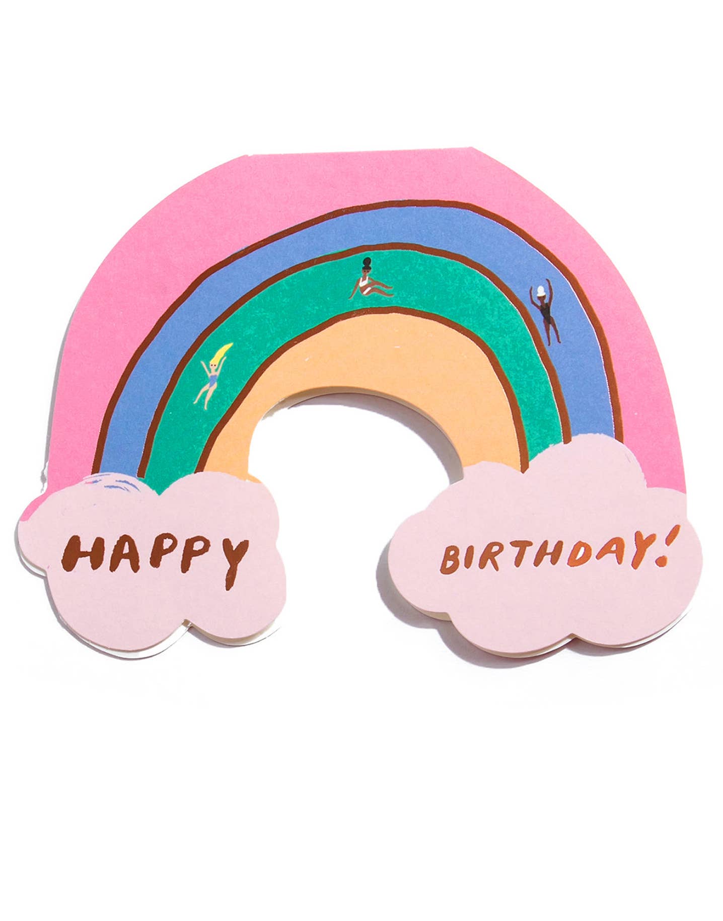 Rainbow - Shaped Birthday Card - Proper