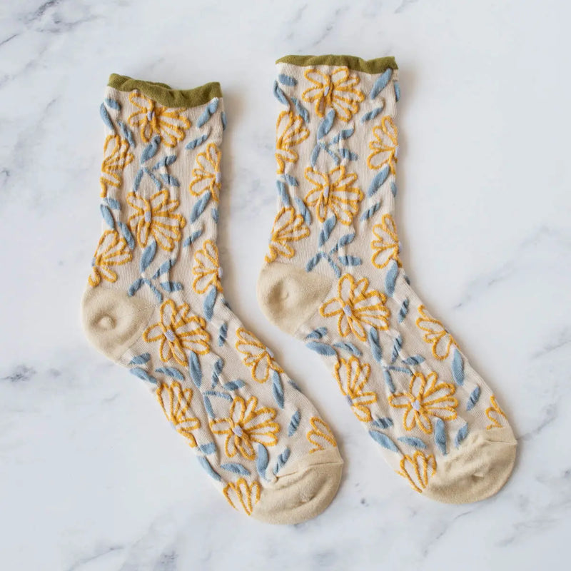 Scattered Floral Socks - Proper