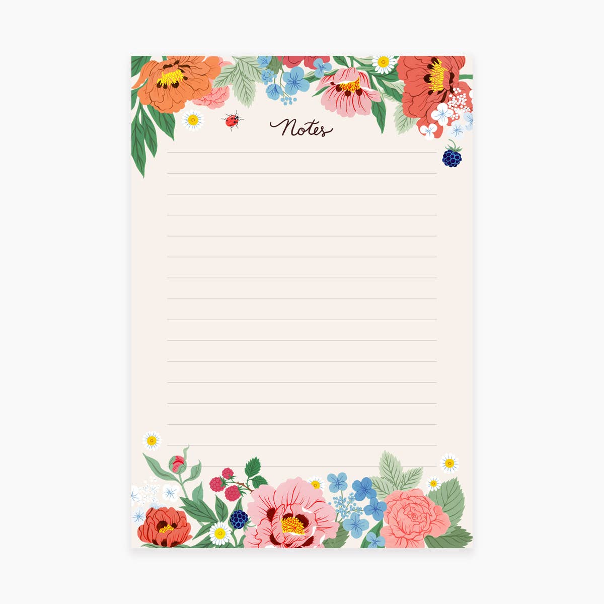 Floral Notes - Notepad - Proper
