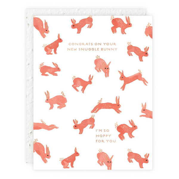 New Snuggle Bunny - Baby Card - Proper