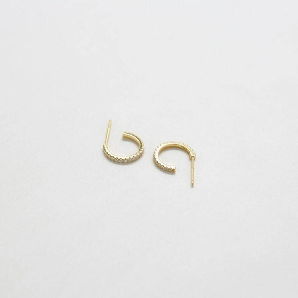 Mini Pave Gold Hoop - Proper