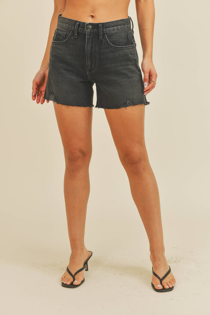 High Rise Slit Shorts - Proper