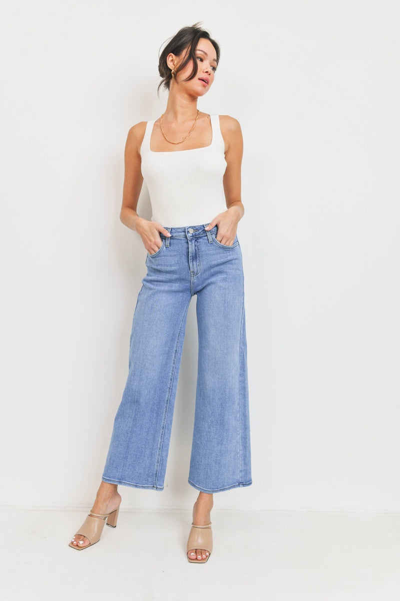 High Rise Wide Leg Jeans - Proper