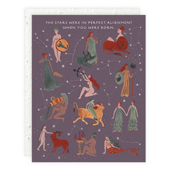 Astrological Ladies - Birthday Card - Proper