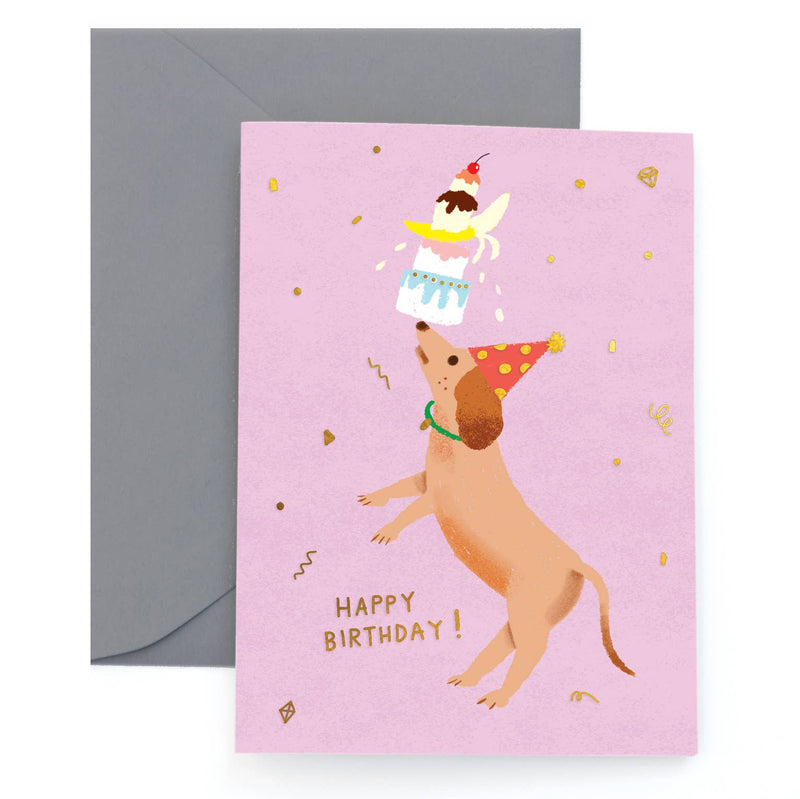 Party Dog - Birthday Card - Proper
