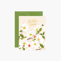 Dogwood Tree Birthday Card - Proper