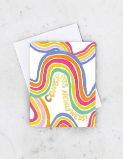 Groovy Newlyweds Card - Proper