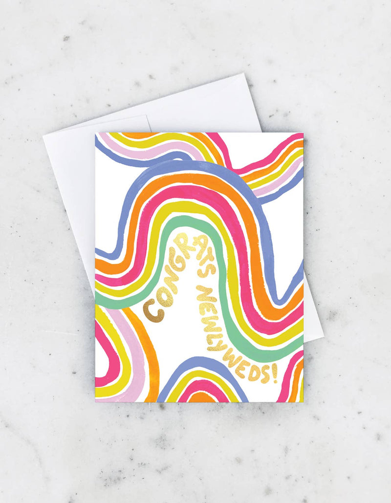 Groovy Newlyweds Card - Proper