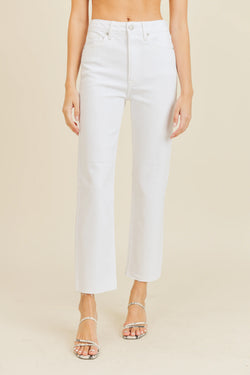 White Classic Straight Jeans - Proper