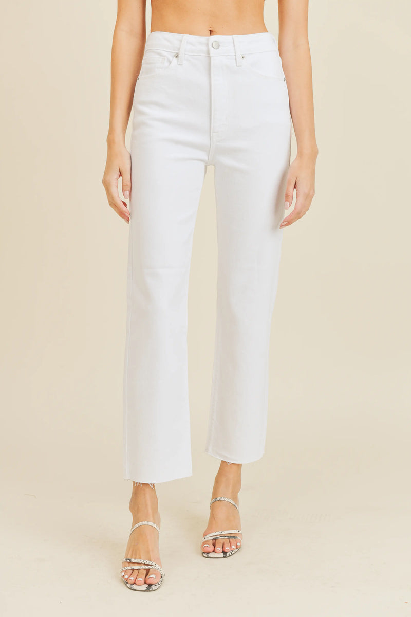White Classic Straight Jeans - Proper