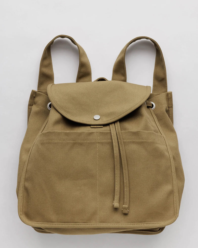 Baggu Drawstring Backpack - Dark Khaki - Proper