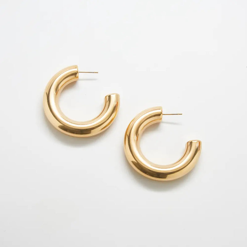Chunky Hoop Earrings - Proper