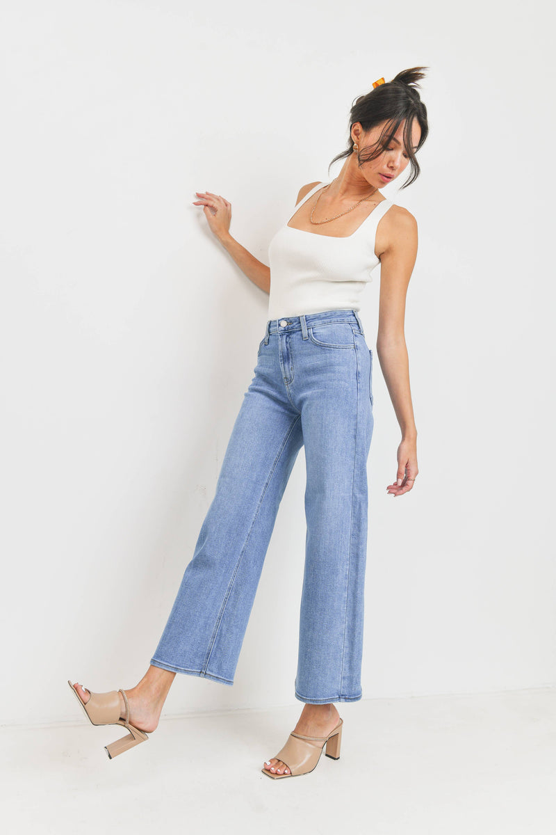 High Rise Wide Leg Jeans - Proper