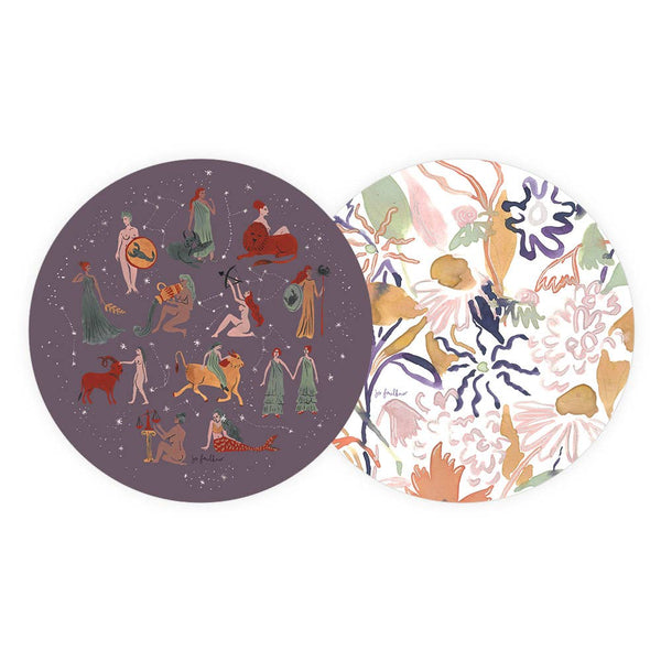 Astrological Ladies Seedlings Coaster Set - Proper