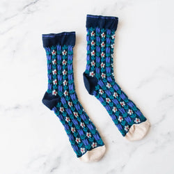 Floral Contrast Socks - Proper