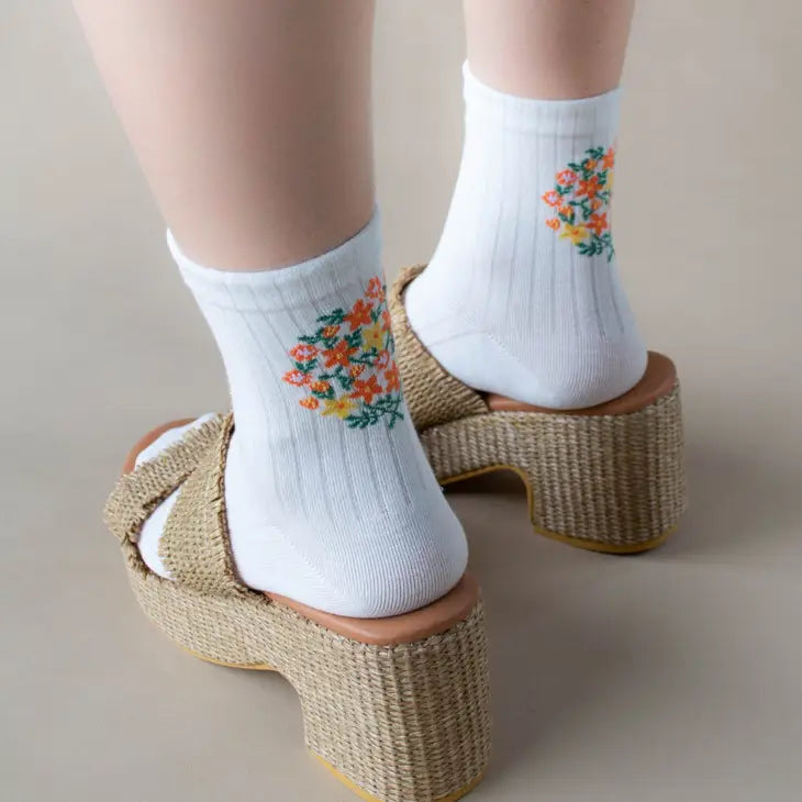 Ankle Bouquet Floral Socks - Proper