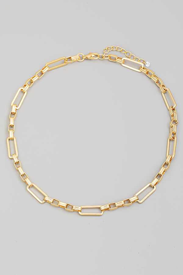 Rectangle Link Necklace - Proper