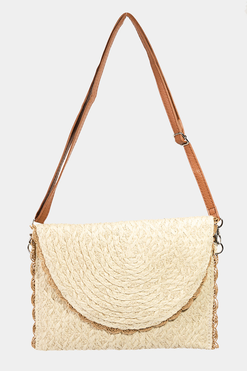 Karina Straw Clutch Purse - Proper