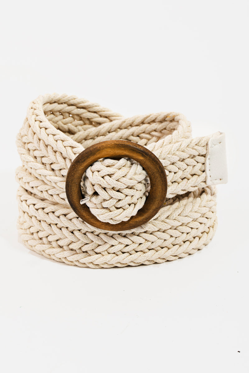 Braided Wood Buckle Belt - Proper
