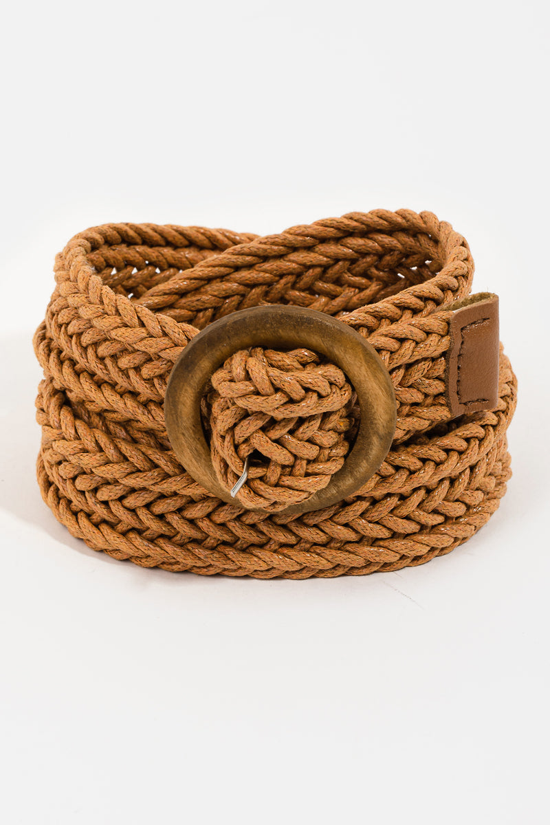 Braided Wood Buckle Belt - Proper
