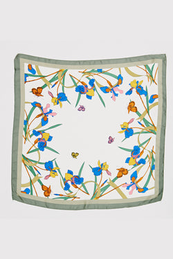 Iris Flower Square Scarf - Proper