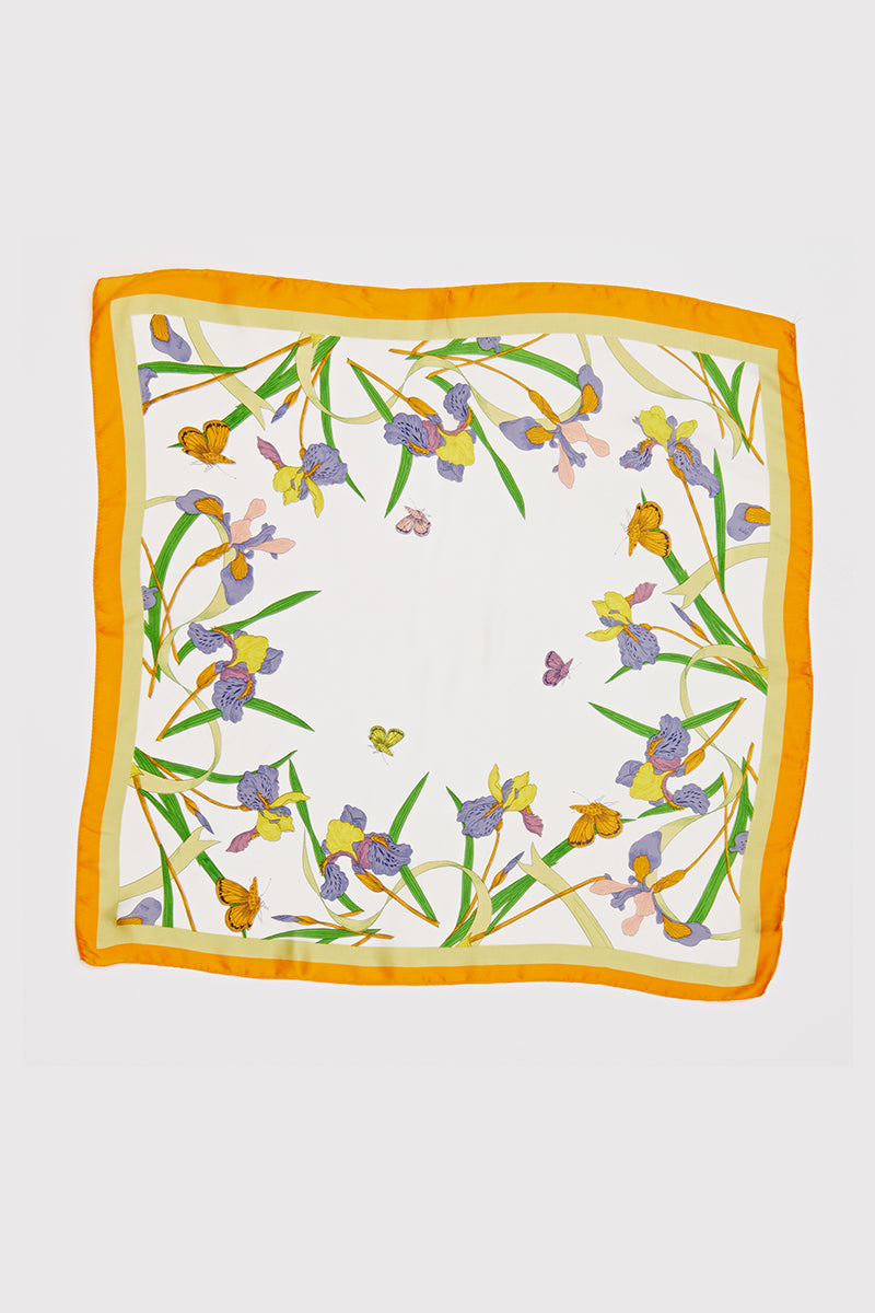 Iris Flower Square Scarf - Proper