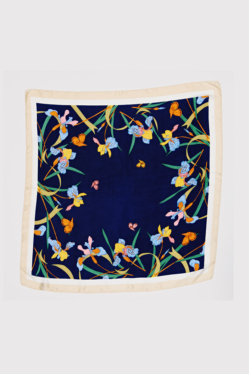 Iris Flower Square Scarf - Proper
