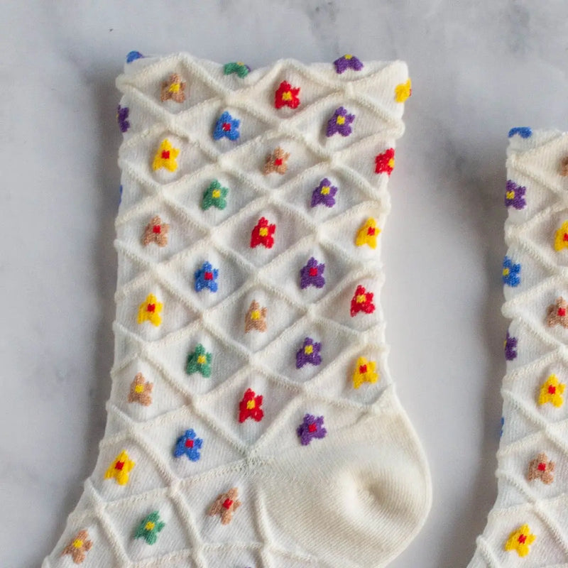 Colorful Mini Flower Socks - Proper