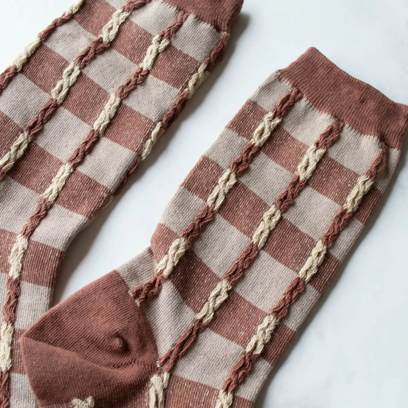 Twist Checker Socks - Proper