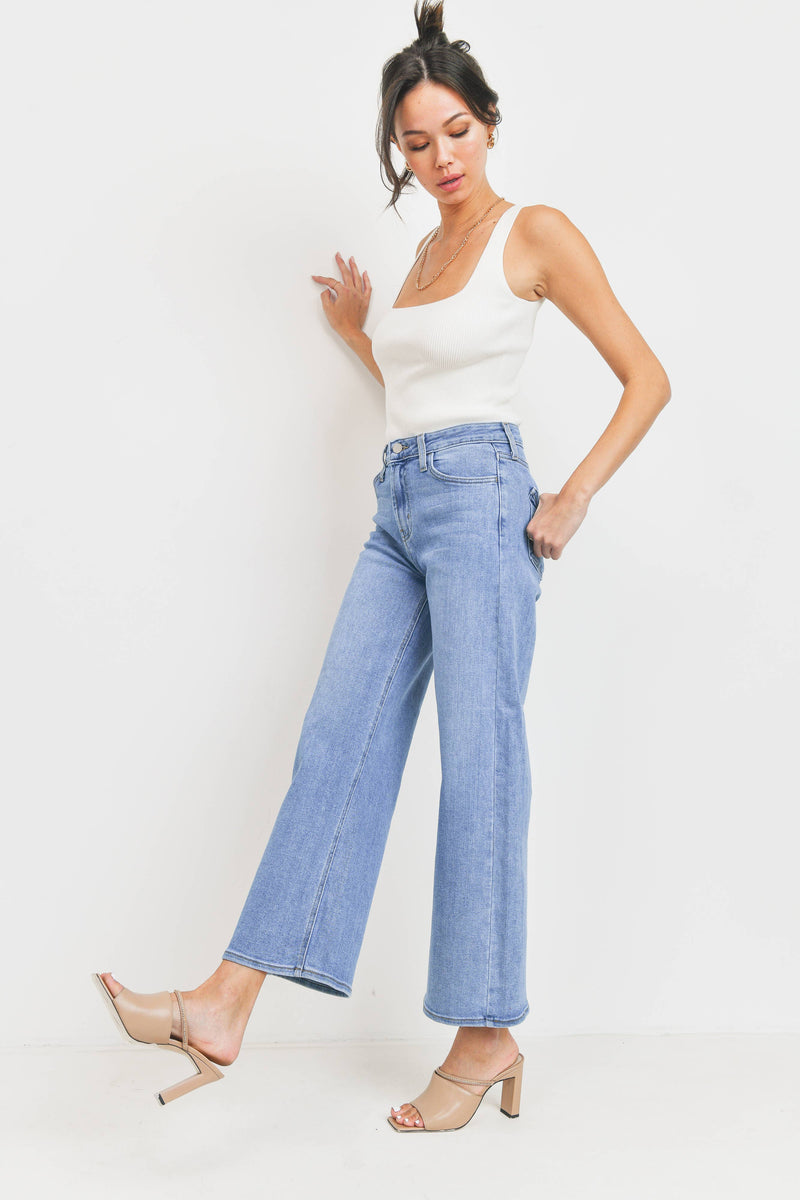 High Rise Wide Leg Jeans - Proper