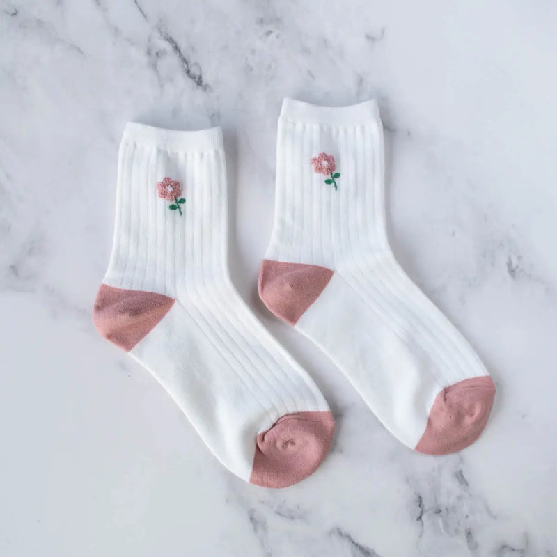 Simple Floral Socks - Proper