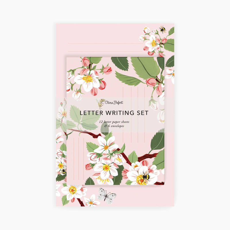 Apple Blossom Letter Writing Set - Proper