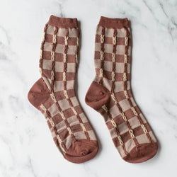 Twist Checker Socks - Proper