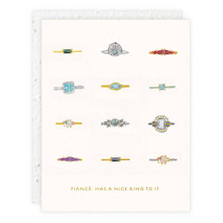 Fiancé - Engagement Card - Proper