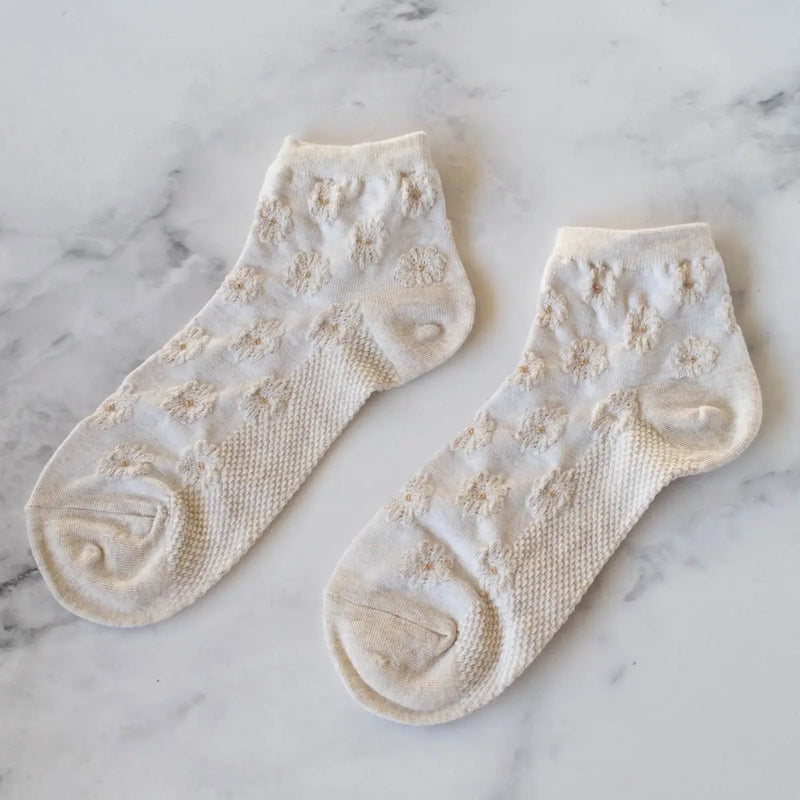 Floral Ankle Socks - Proper
