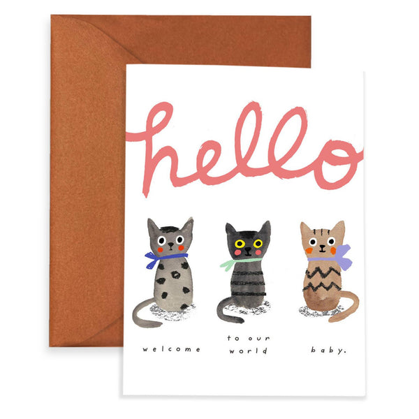 Three Little Kittens - Baby Card - Proper