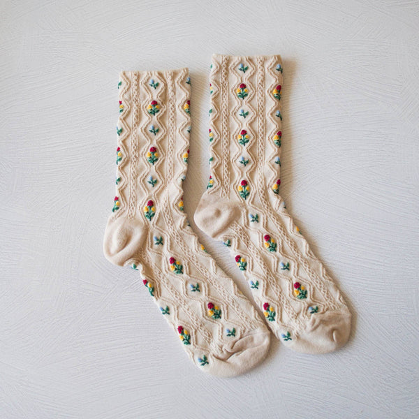 Romantic Floral Casual Socks - Proper