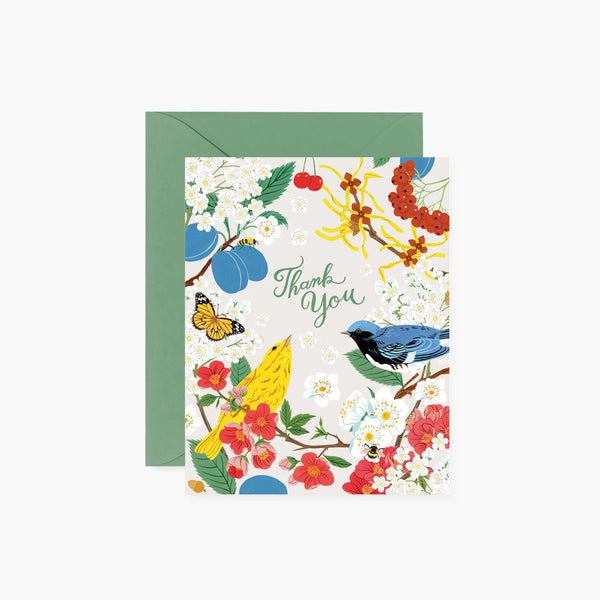 Tree Chatter Thank You Card - Proper