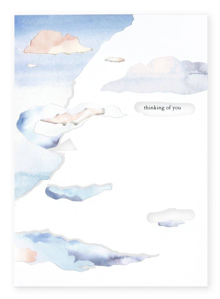 Cloudy Thinking of You Card - Proper
