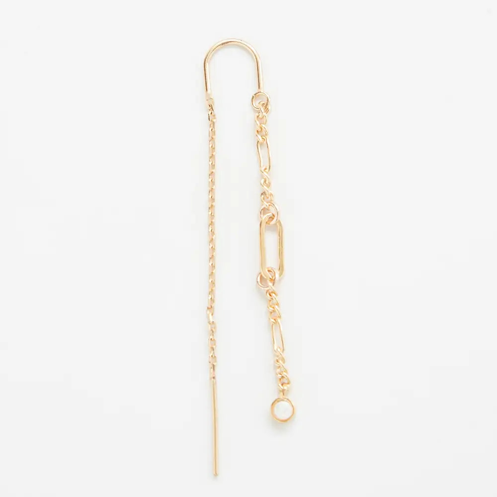 Opal Chain Threader Earrings - Proper