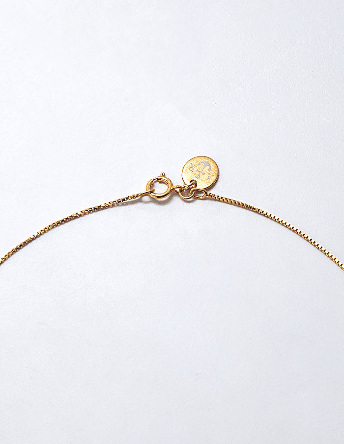 Gold Mother of Pearl Pendant Necklace - Proper