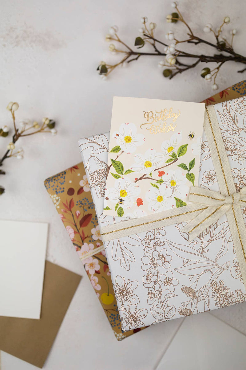 Dogwood Tree Birthday Card - Proper